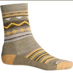 SmartWool Men's Small Everyday Hudson Trail Socks Merino Wool Brown Crew NWT